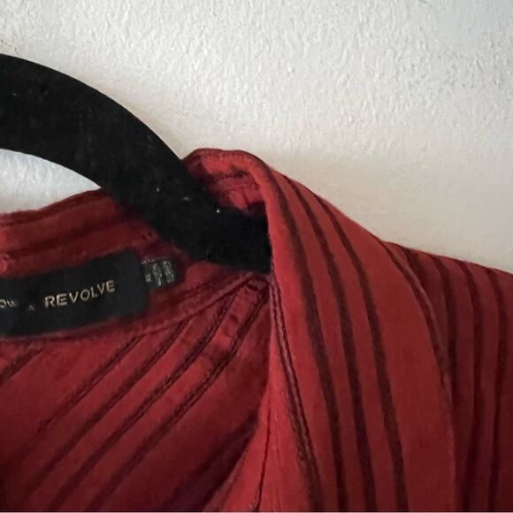 House of Harlow 1960 x Revolve Marie Tunic Blouse in Spice Red - Picture 5 of 7